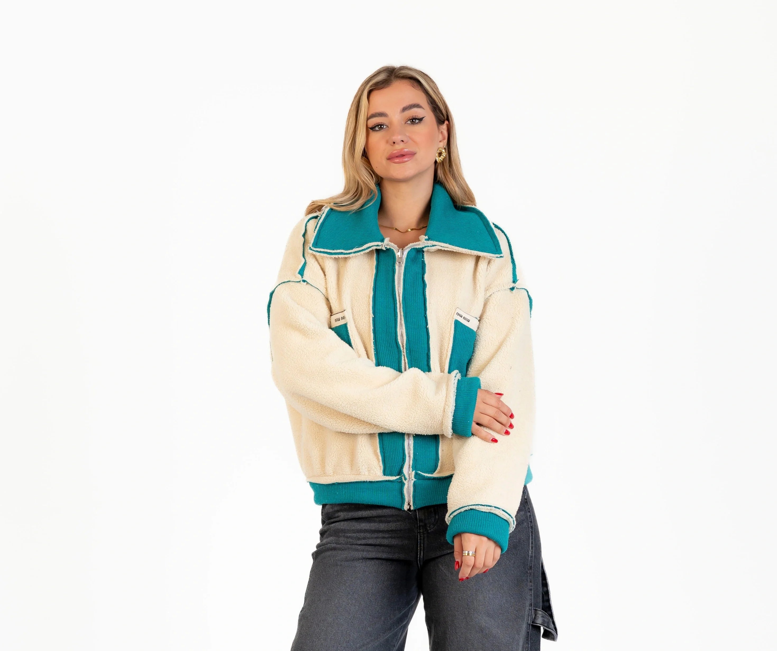 جاكيت صوف 2 جيب / دبل فيس