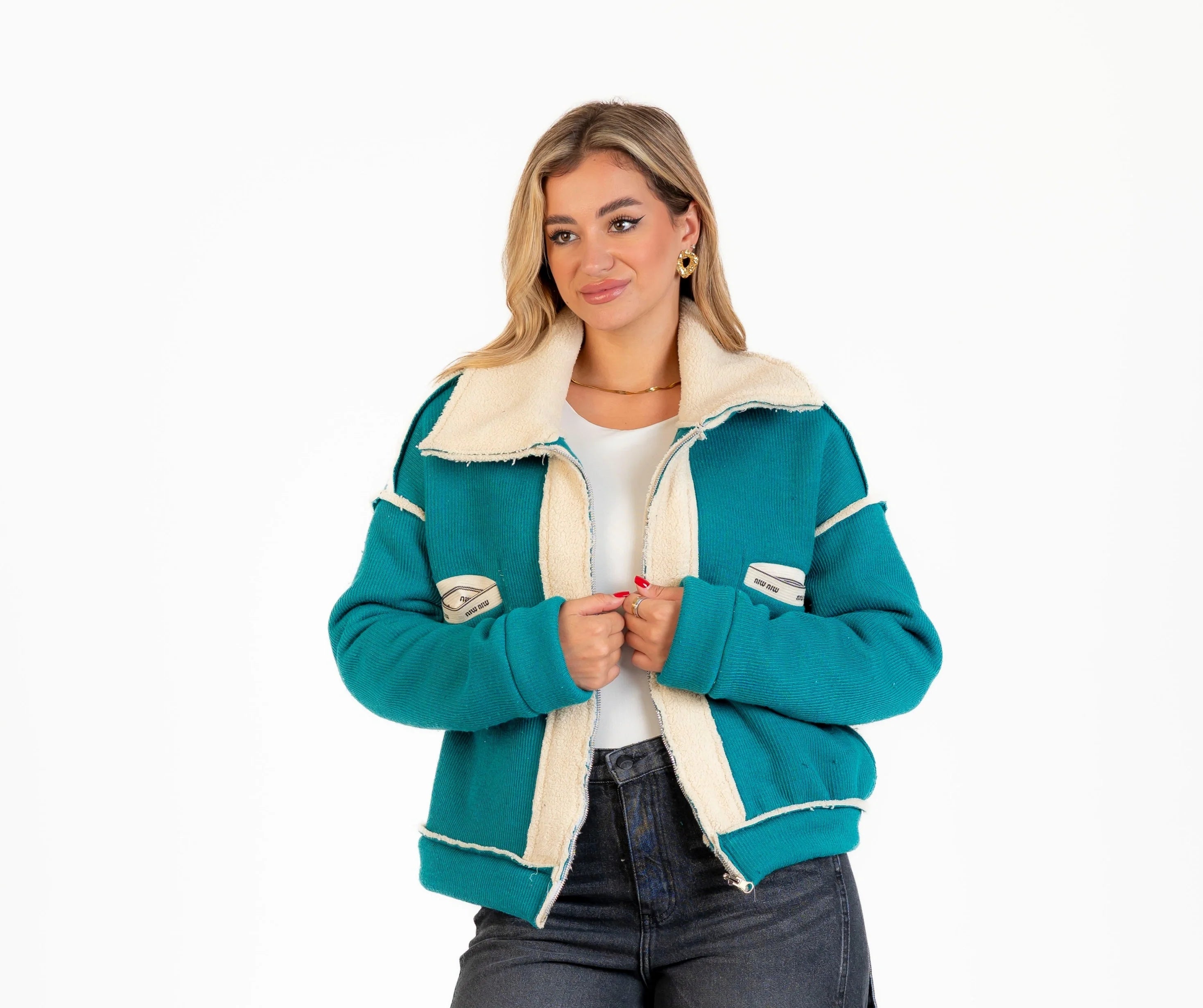 جاكيت صوف 2 جيب / دبل فيس