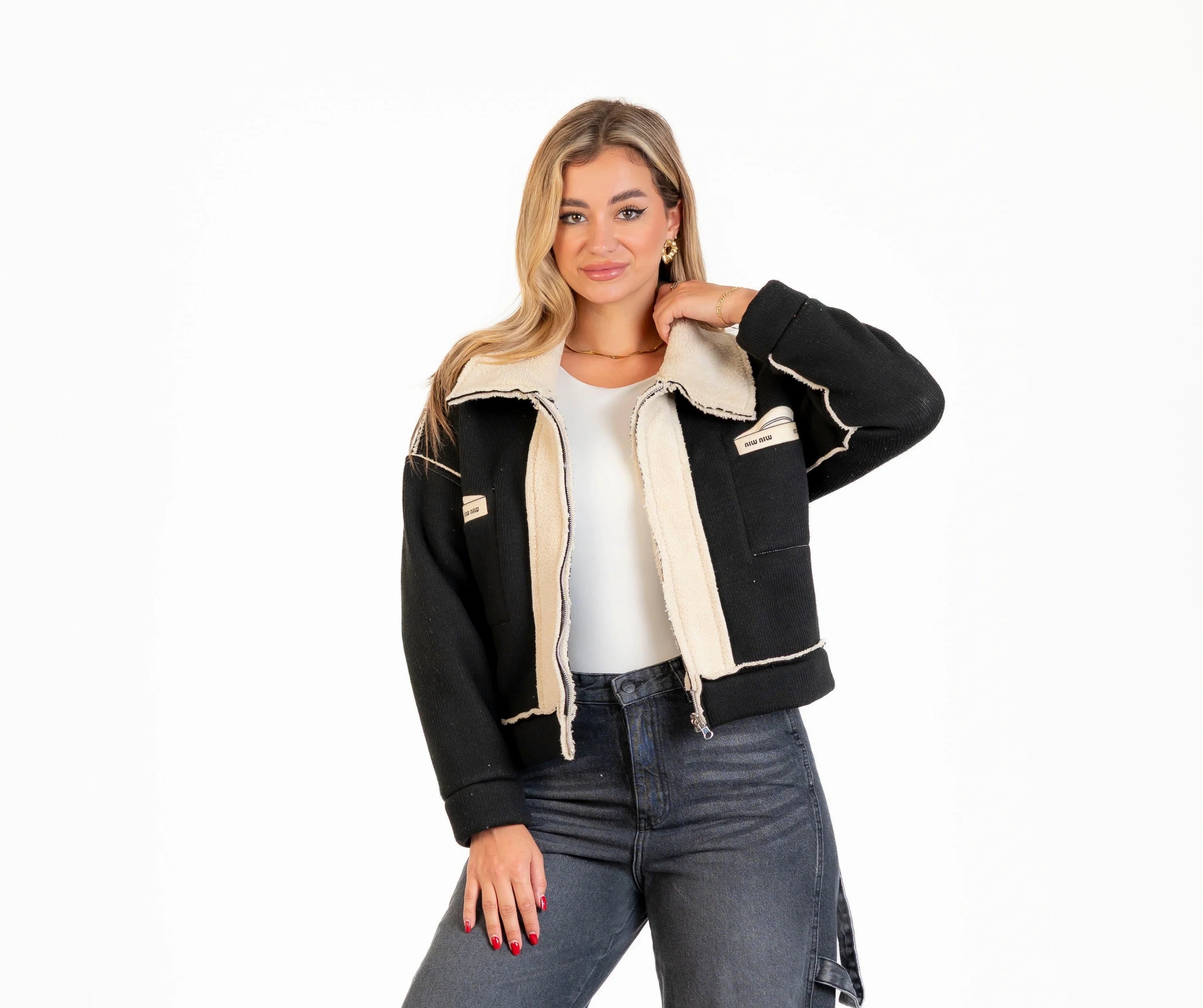 جاكيت صوف 2 جيب / دبل فيس