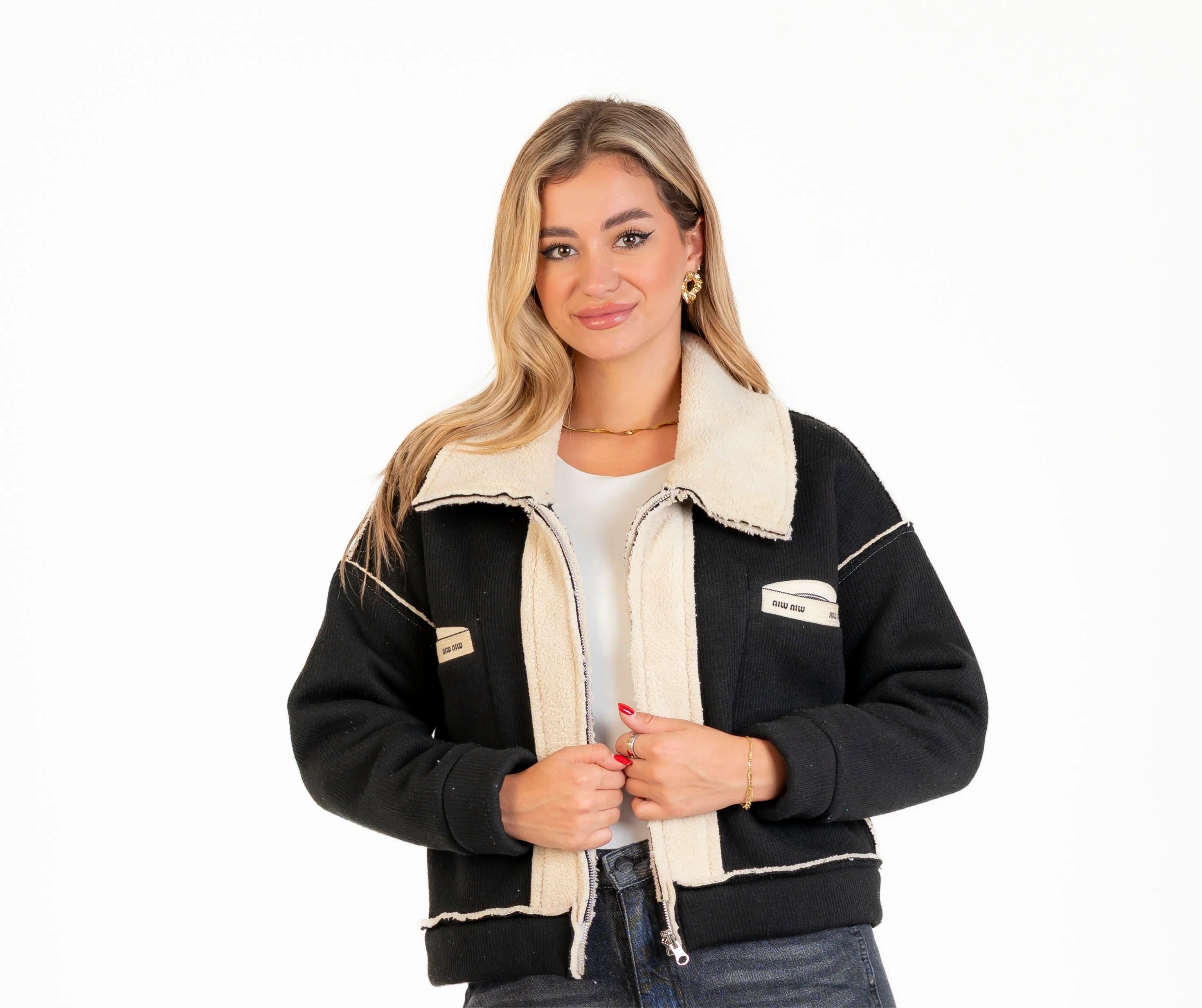 جاكيت صوف 2 جيب / دبل فيس