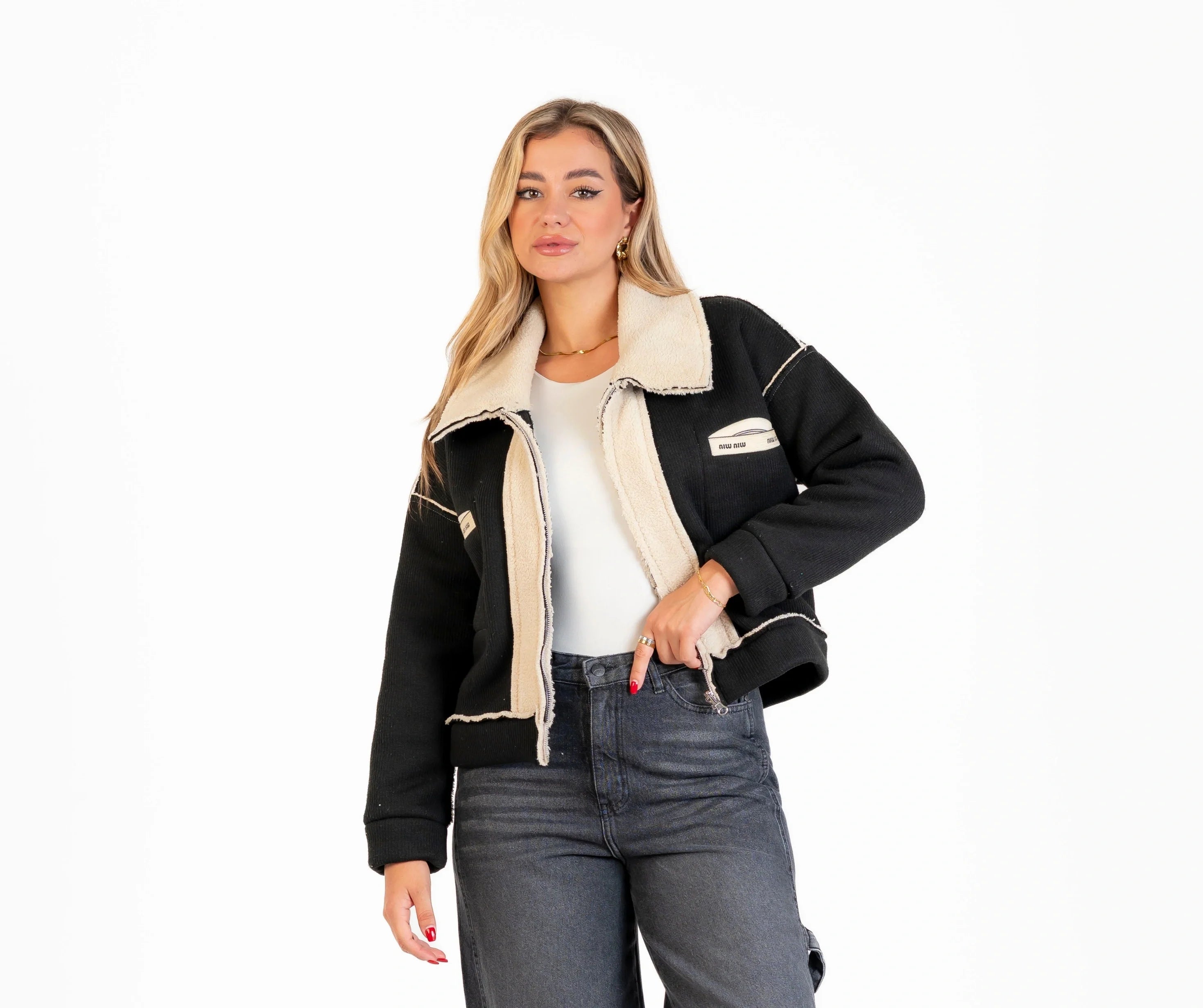 جاكيت صوف 2 جيب / دبل فيس