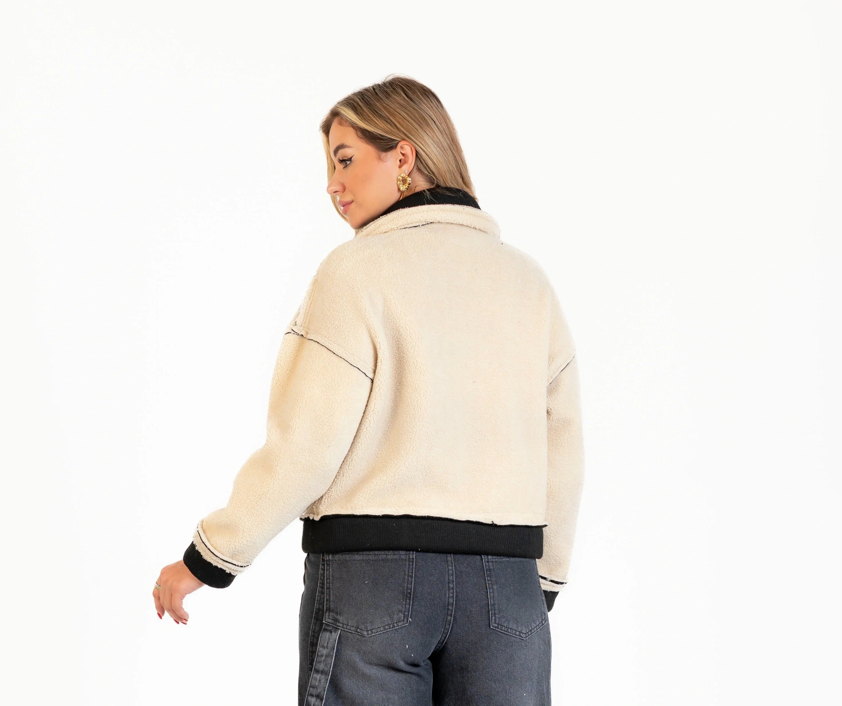 جاكيت صوف 2 جيب / دبل فيس