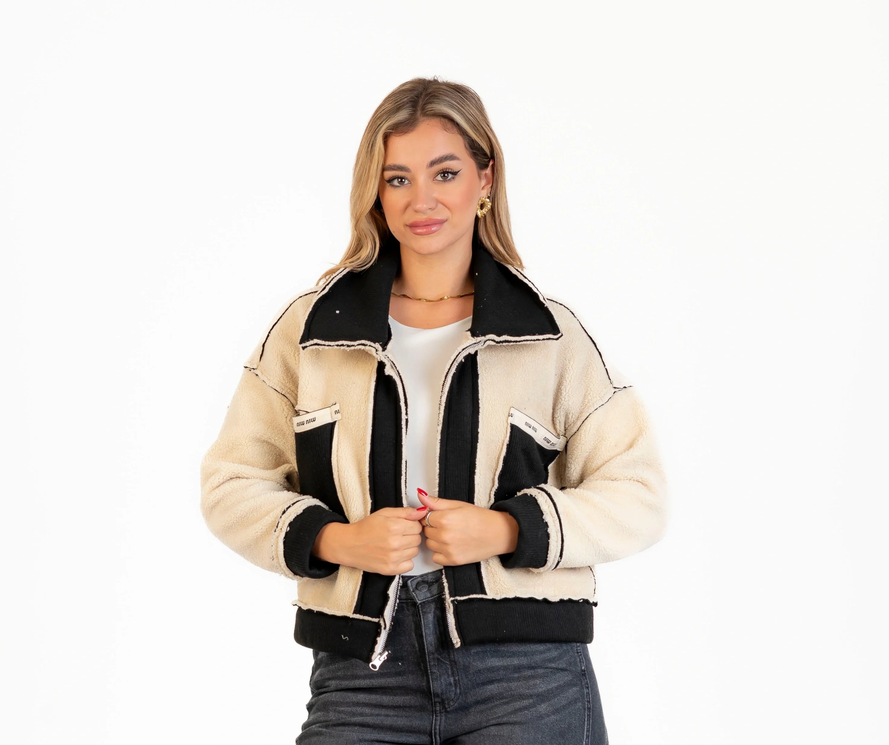 جاكيت صوف 2 جيب / دبل فيس