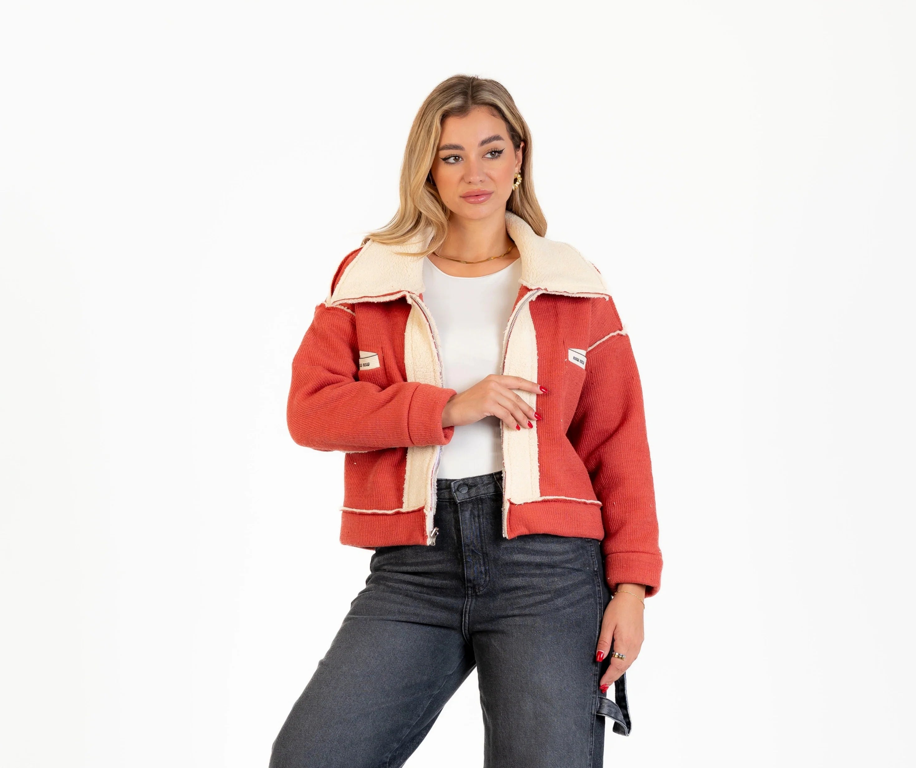 جاكيت صوف 2 جيب / دبل فيس