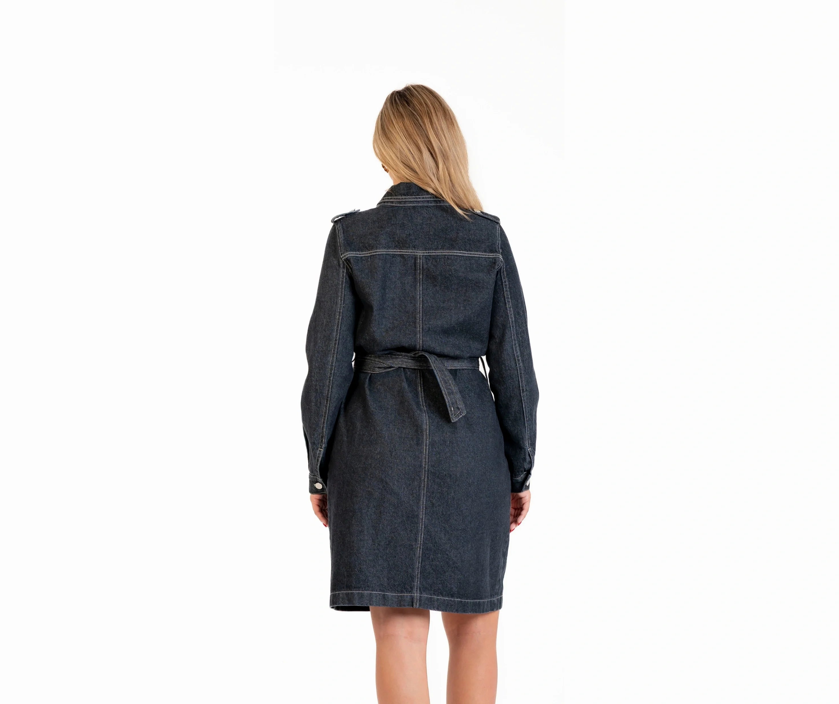 فستان جينز طويل  