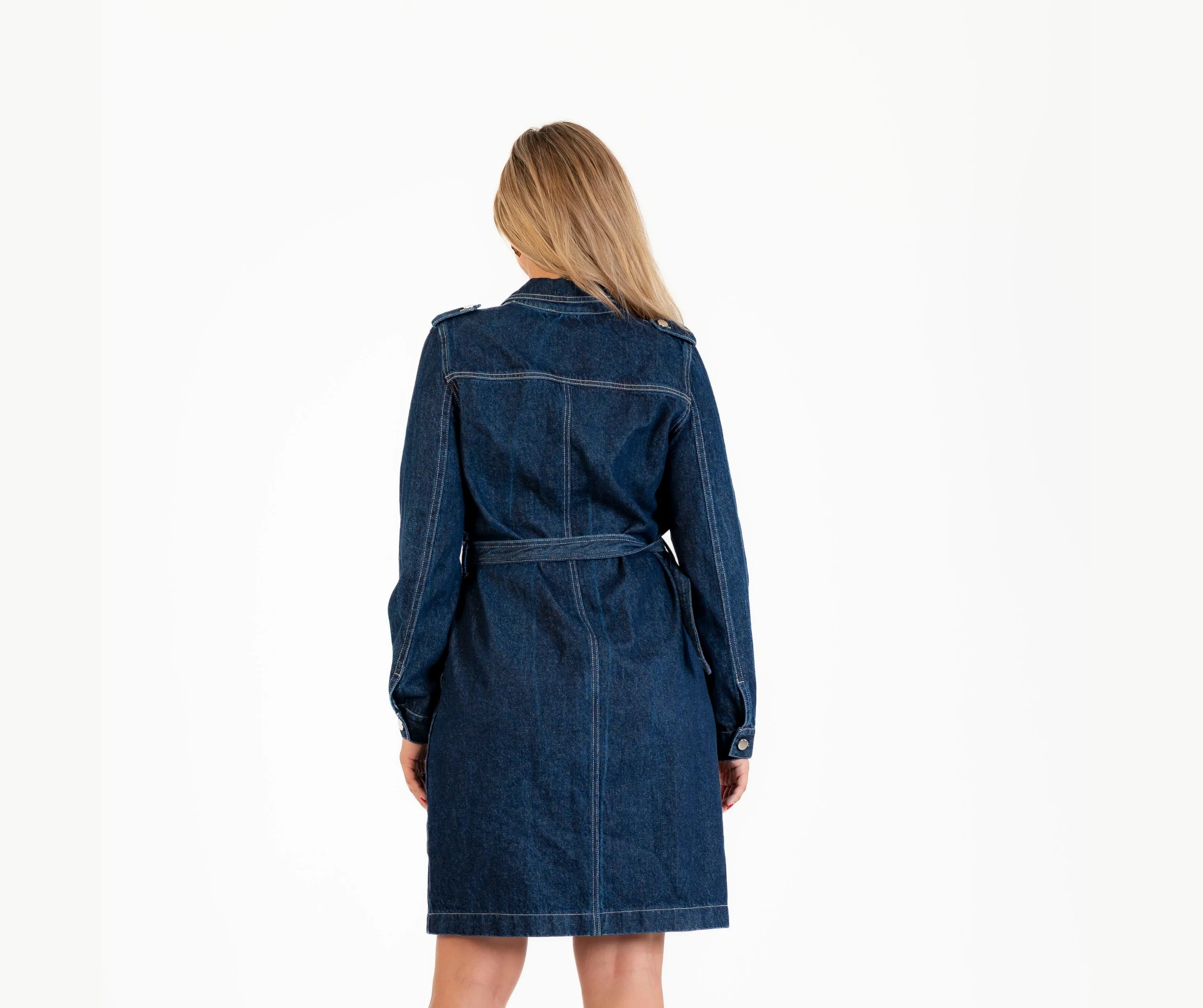 فستان جينز طويل  