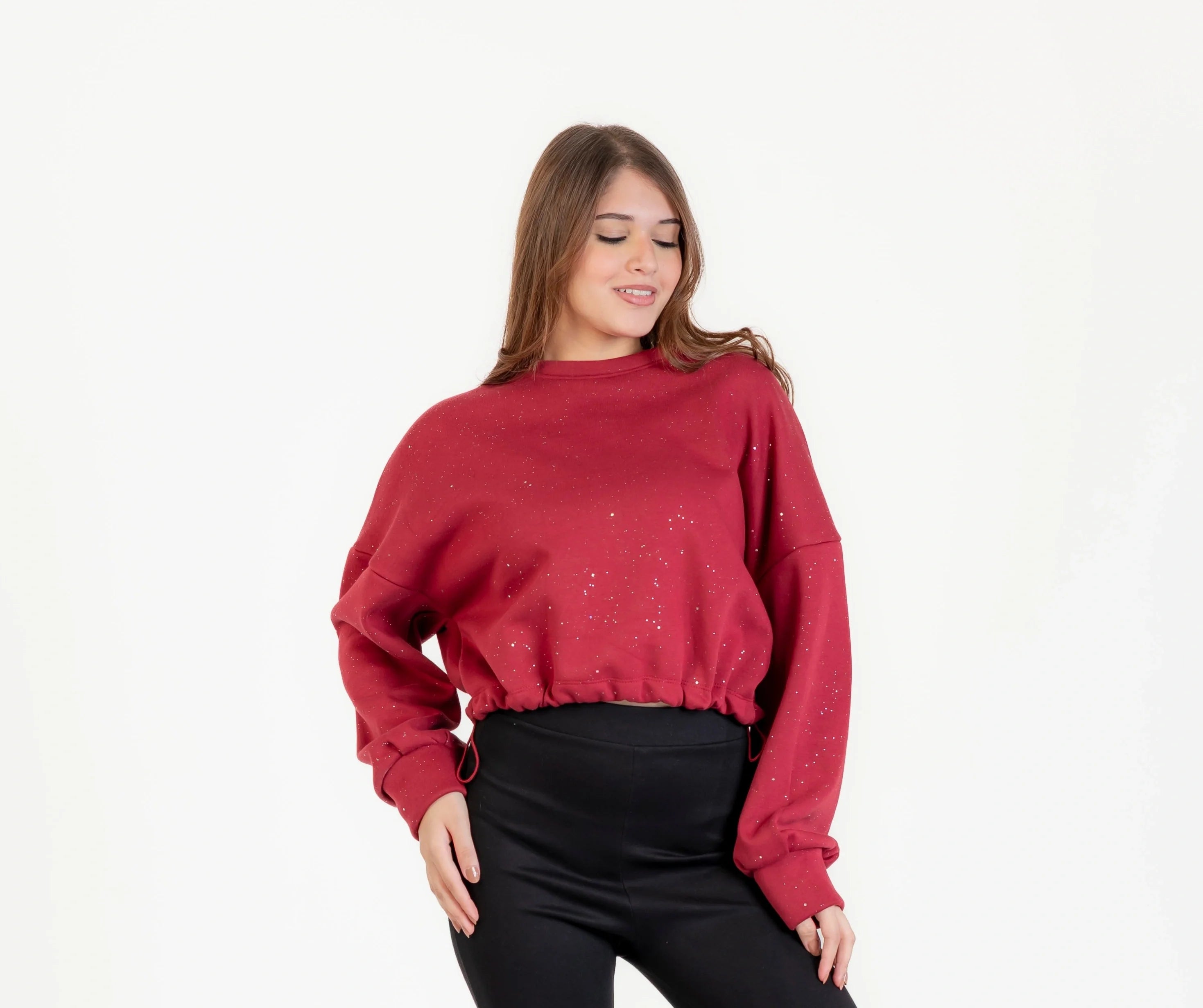 سويت شيرت ميلتون للنساء , استيك في الكمر استرس , مناسب للشتاء