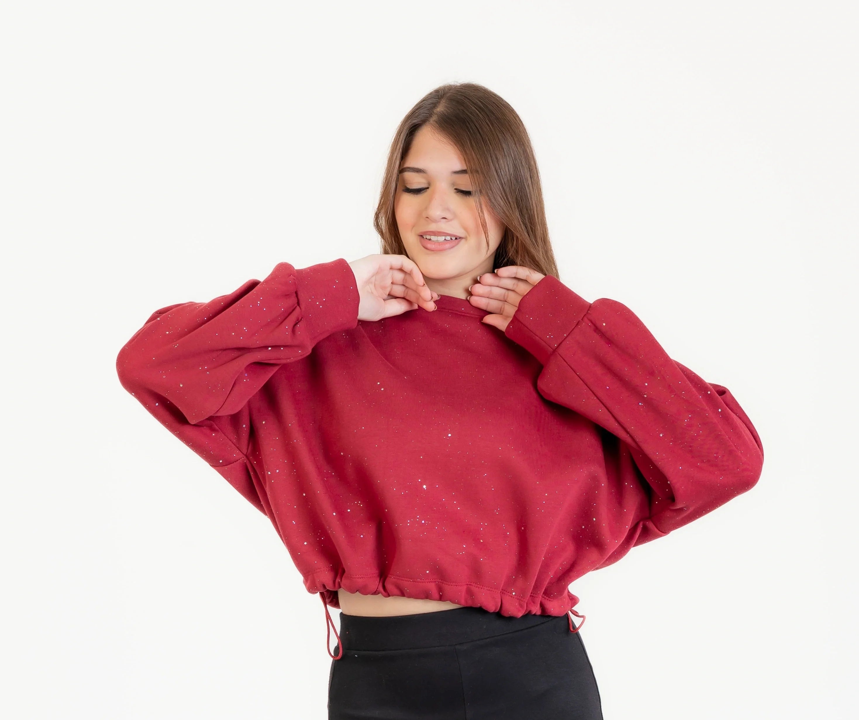 سويت شيرت ميلتون للنساء , استيك في الكمر استرس , مناسب للشتاء