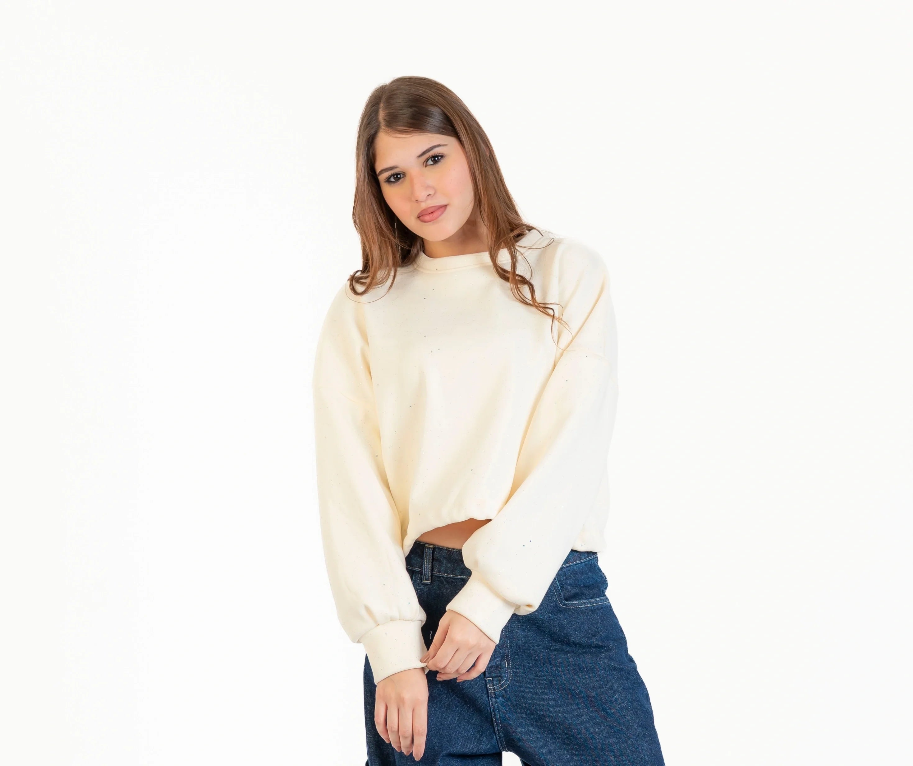 سويت شيرت ميلتون للنساء , استيك في الكمر استرس , مناسب للشتاء