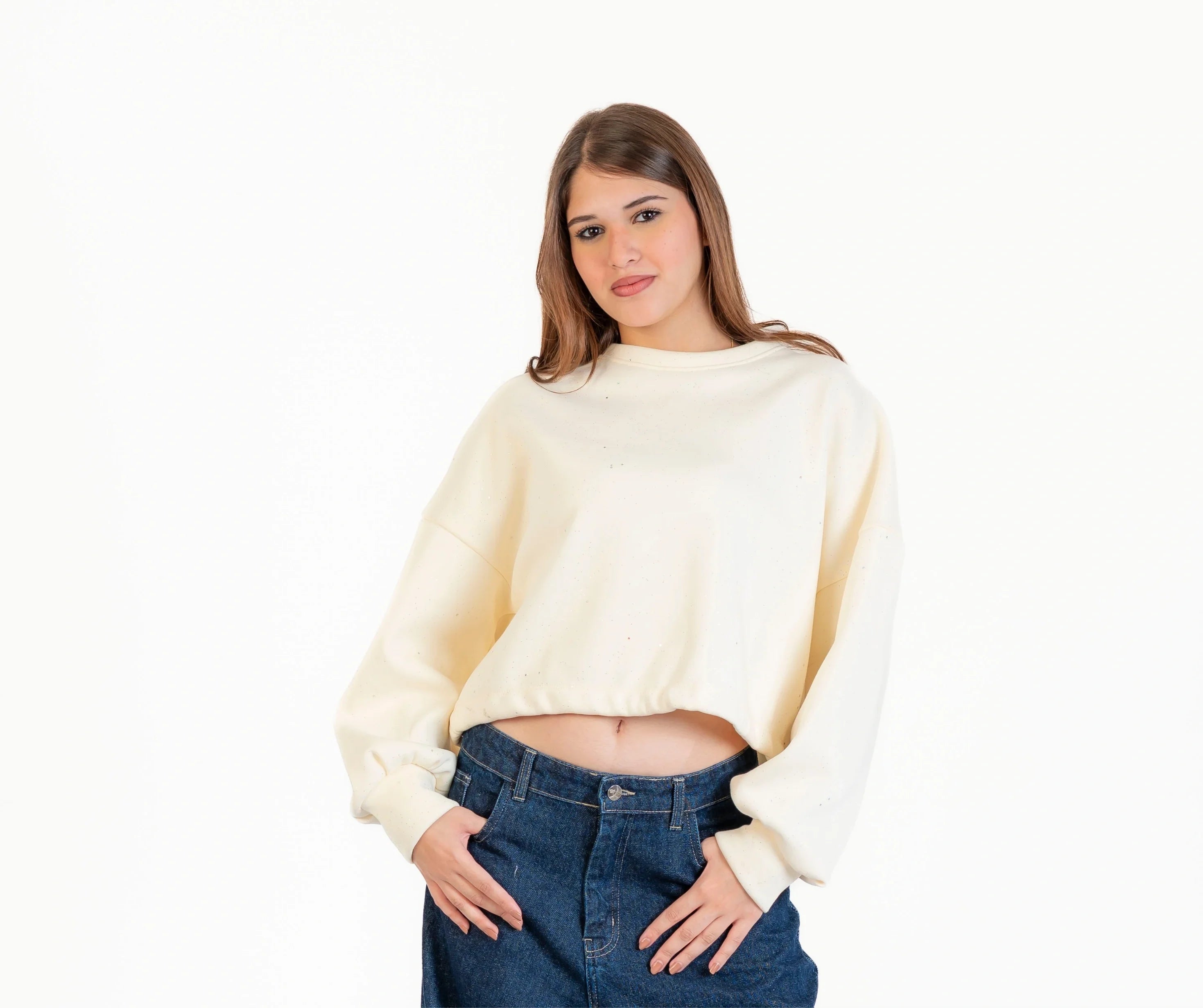 سويت شيرت ميلتون للنساء , استيك في الكمر استرس , مناسب للشتاء