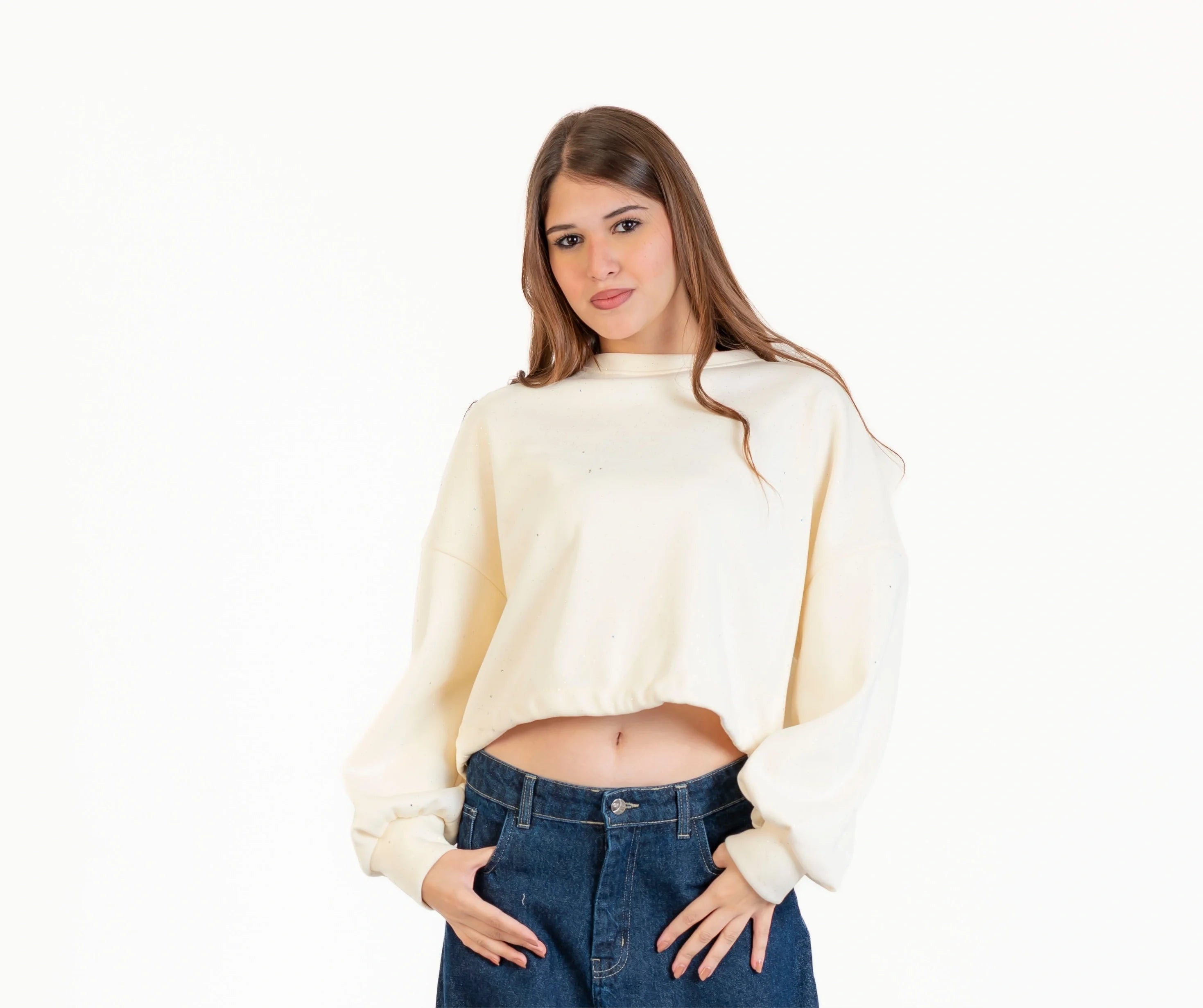 سويت شيرت ميلتون للنساء , استيك في الكمر استرس , مناسب للشتاء