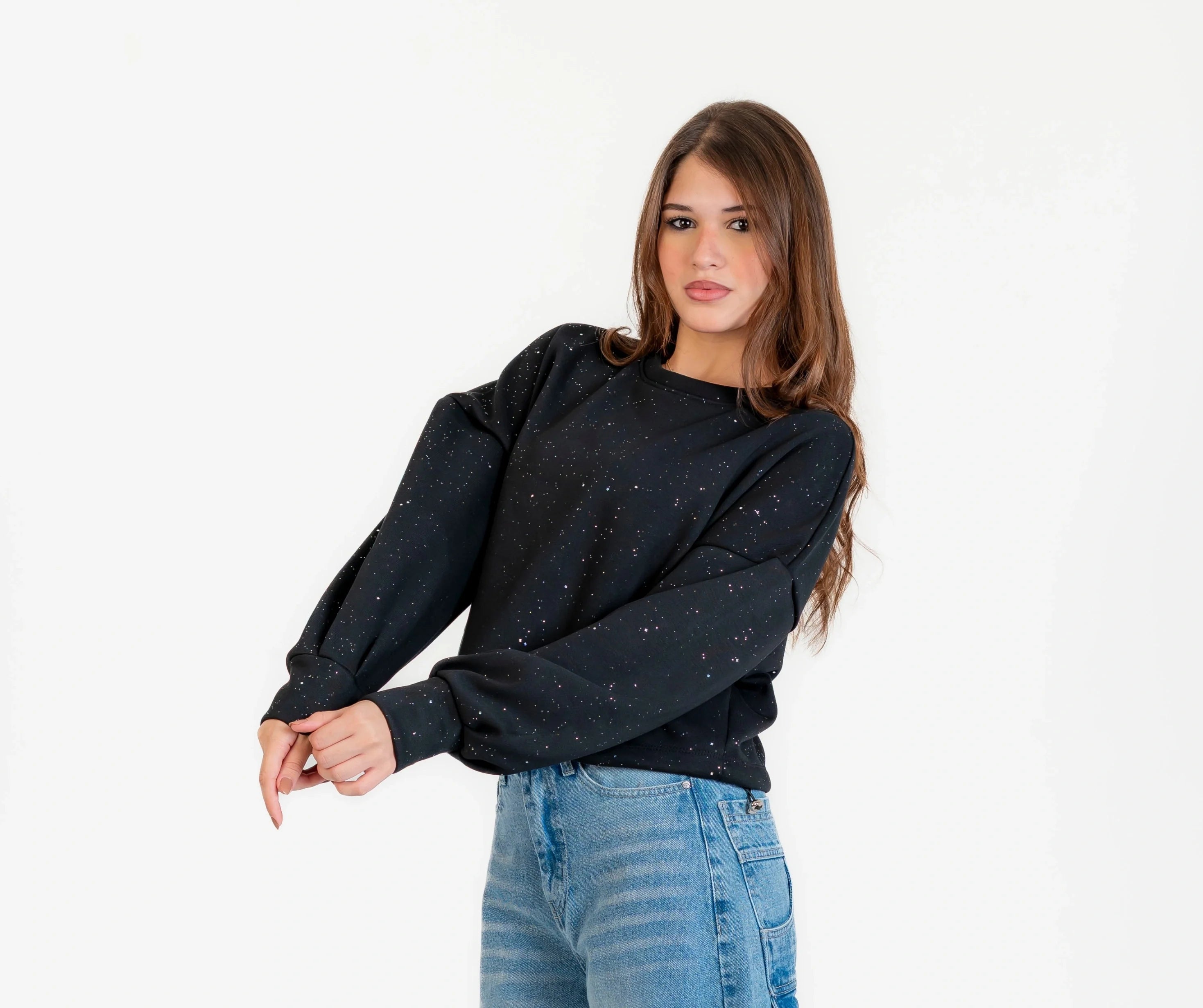 سويت شيرت ميلتون للنساء , استيك في الكمر استرس , مناسب للشتاء