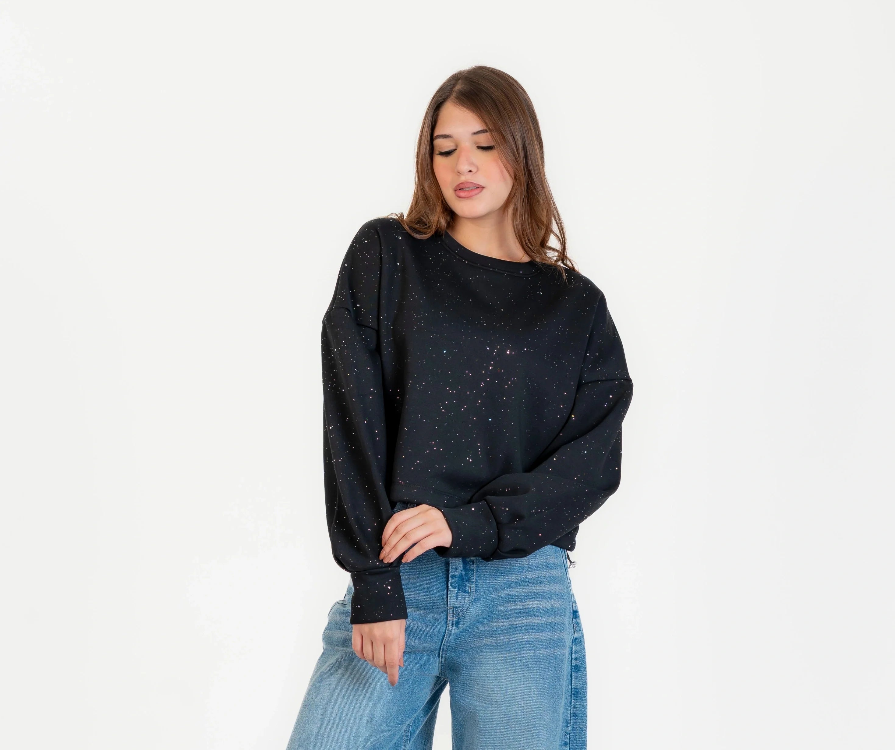 سويت شيرت ميلتون للنساء , استيك في الكمر استرس , مناسب للشتاء