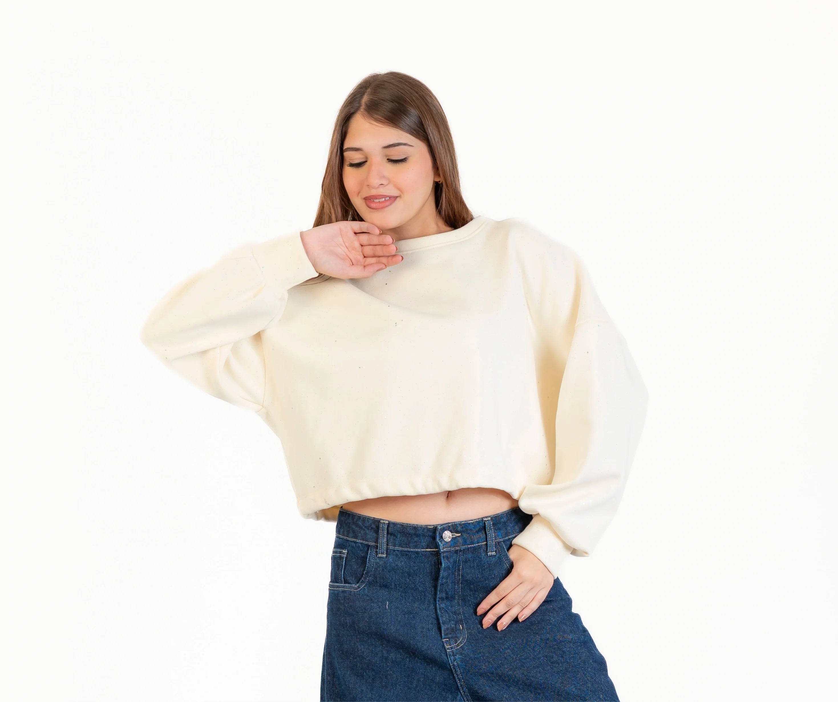 سويت شيرت ميلتون للنساء , استيك في الكمر استرس , مناسب للشتاء