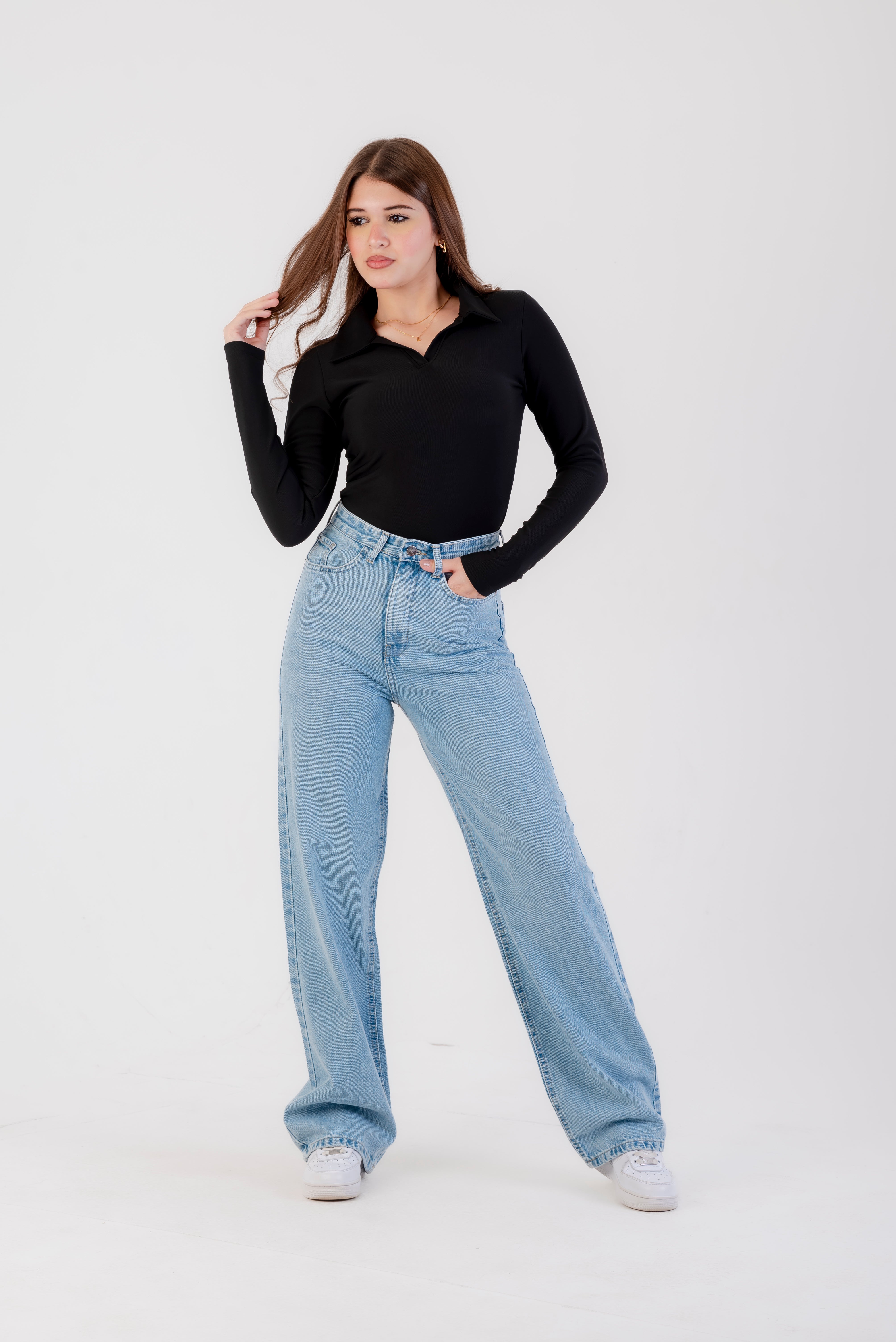 Basic long sleeves and collar