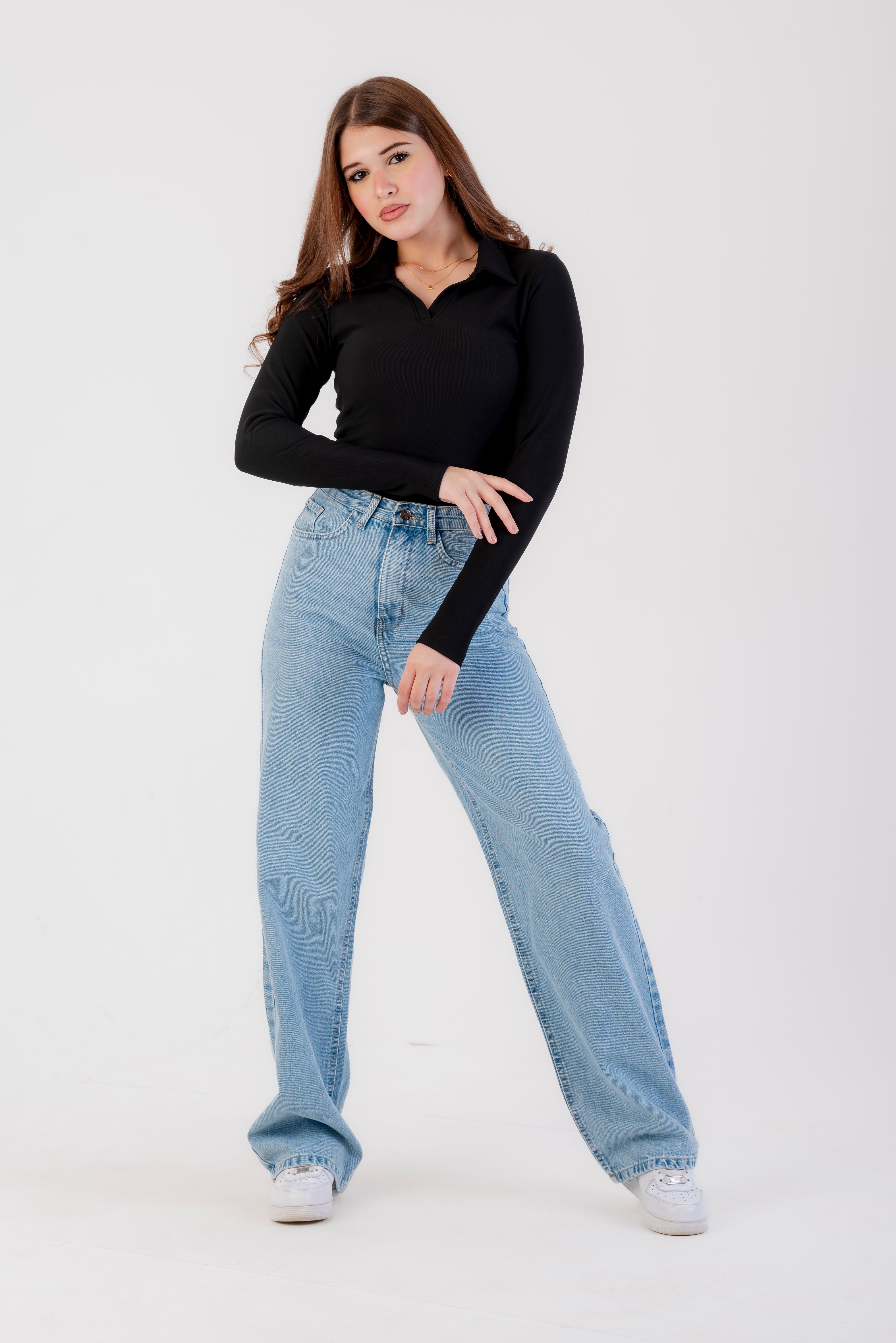 Basic long sleeves and collar