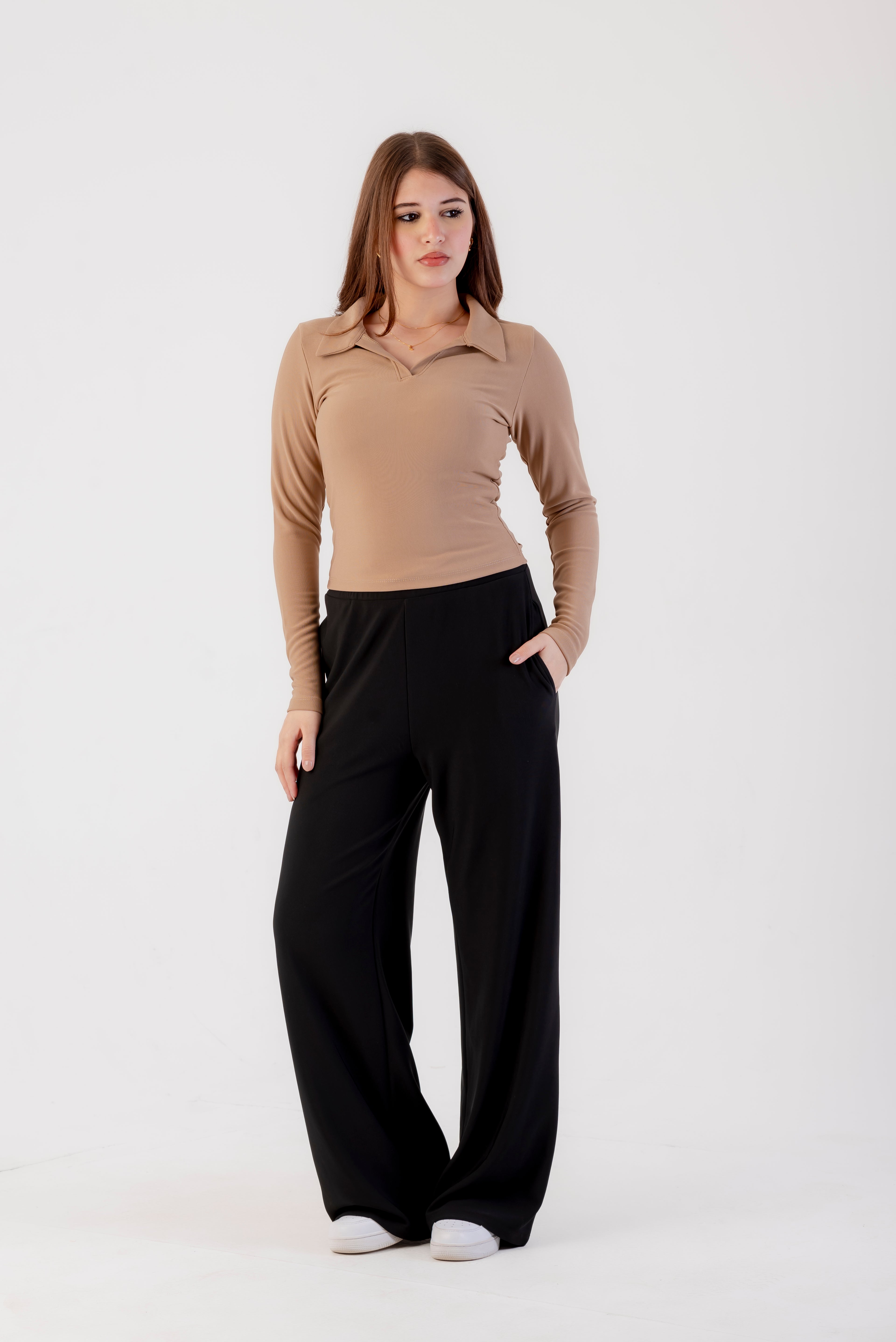 Basic long sleeves and collar