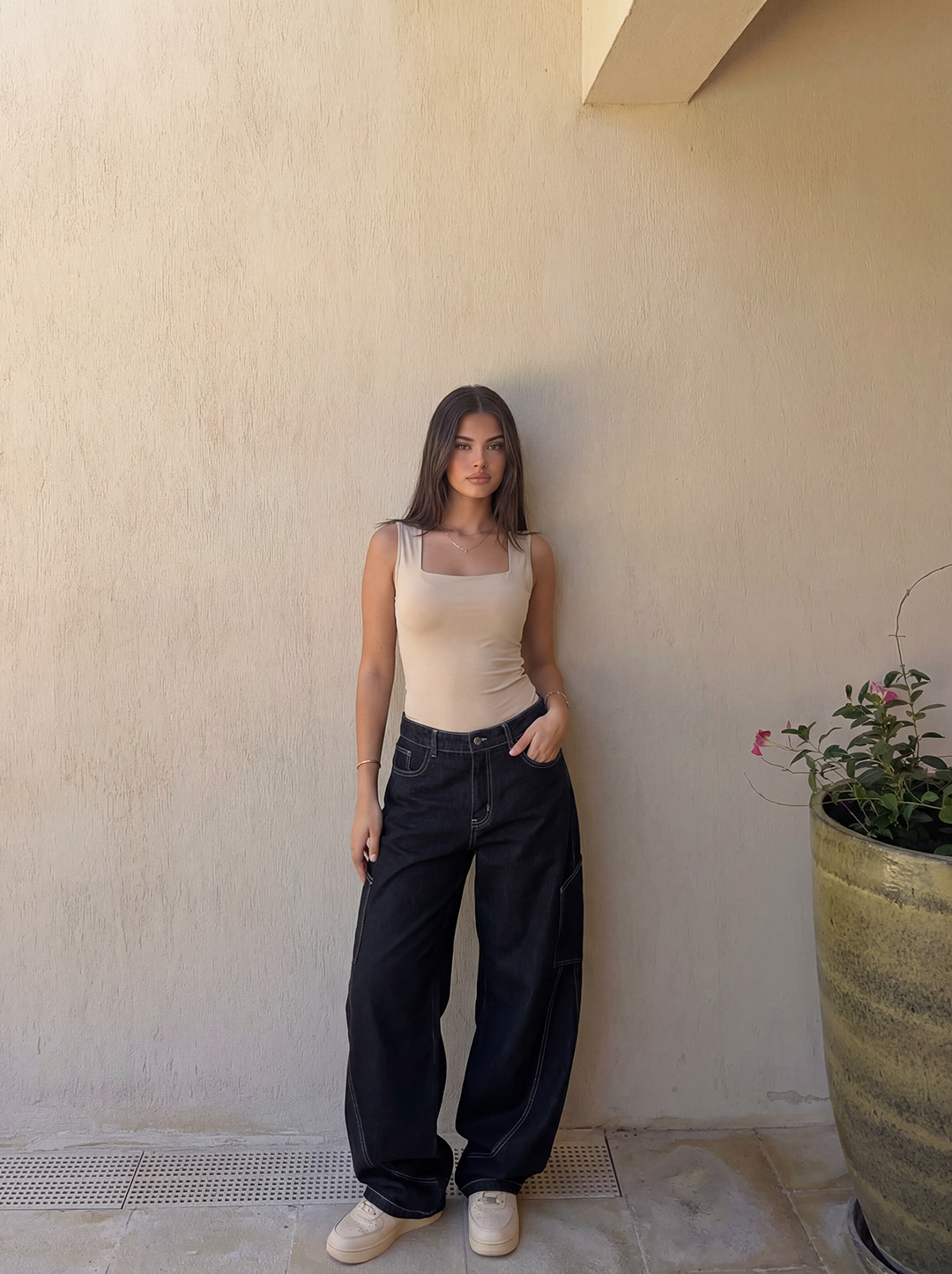 Basic Lycra square cut