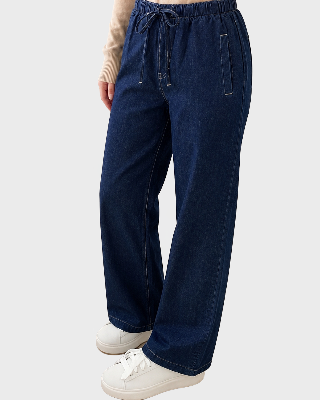 DENIM STRAIGHT PANTS