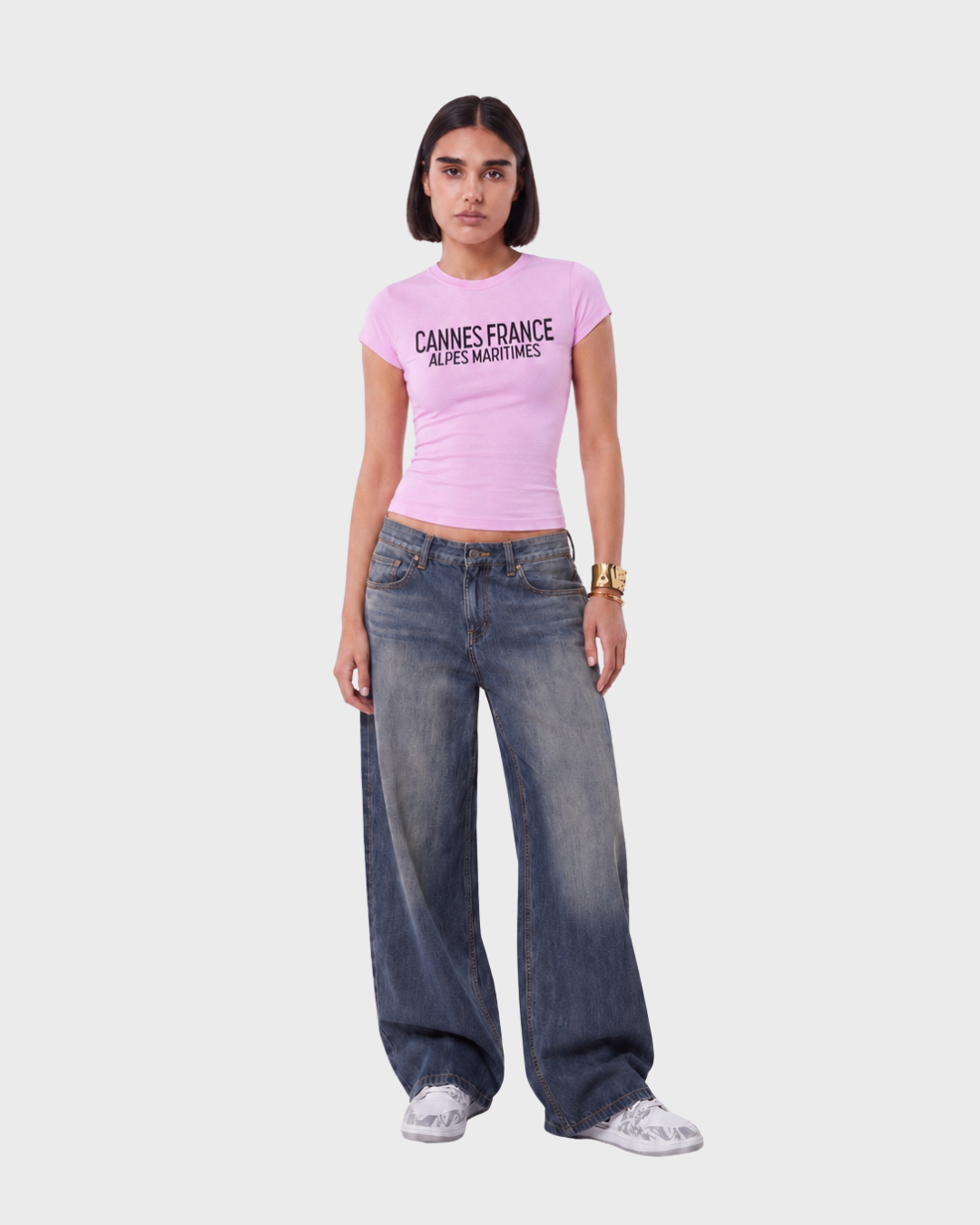 PINK CANNES BABY TEE