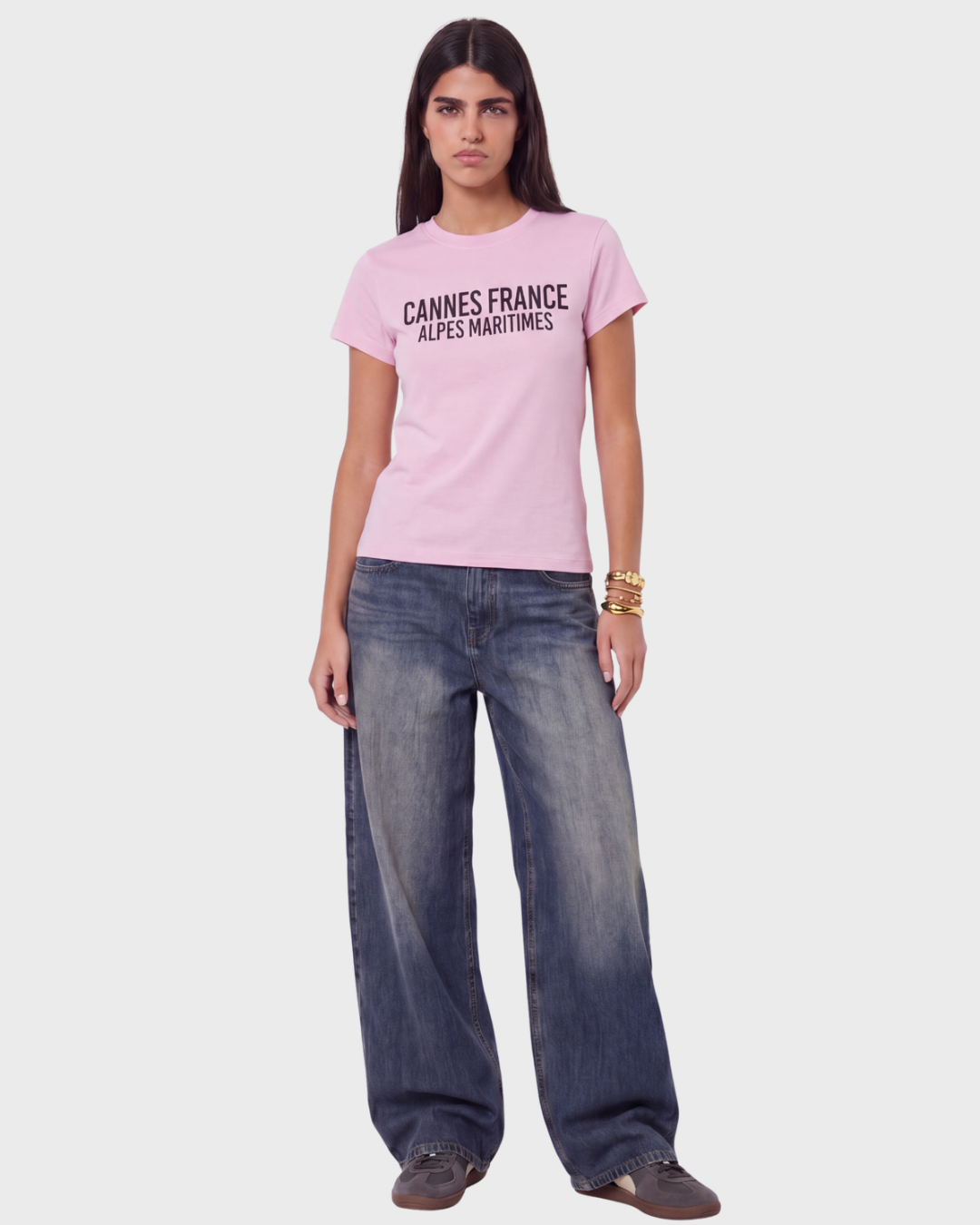PINK CANNES BABY TEE