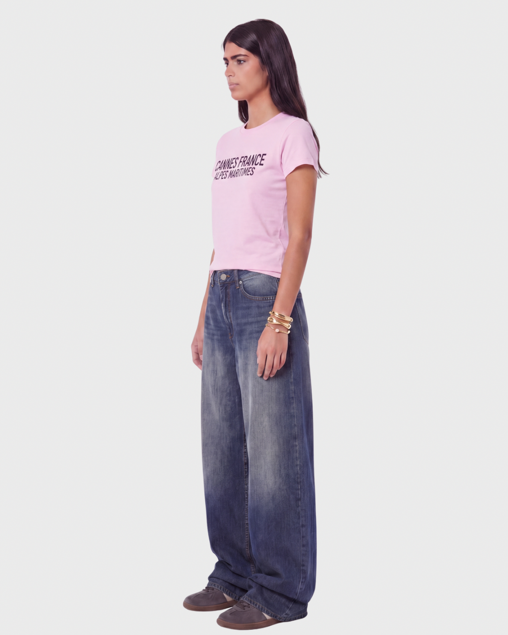 PINK CANNES BABY TEE