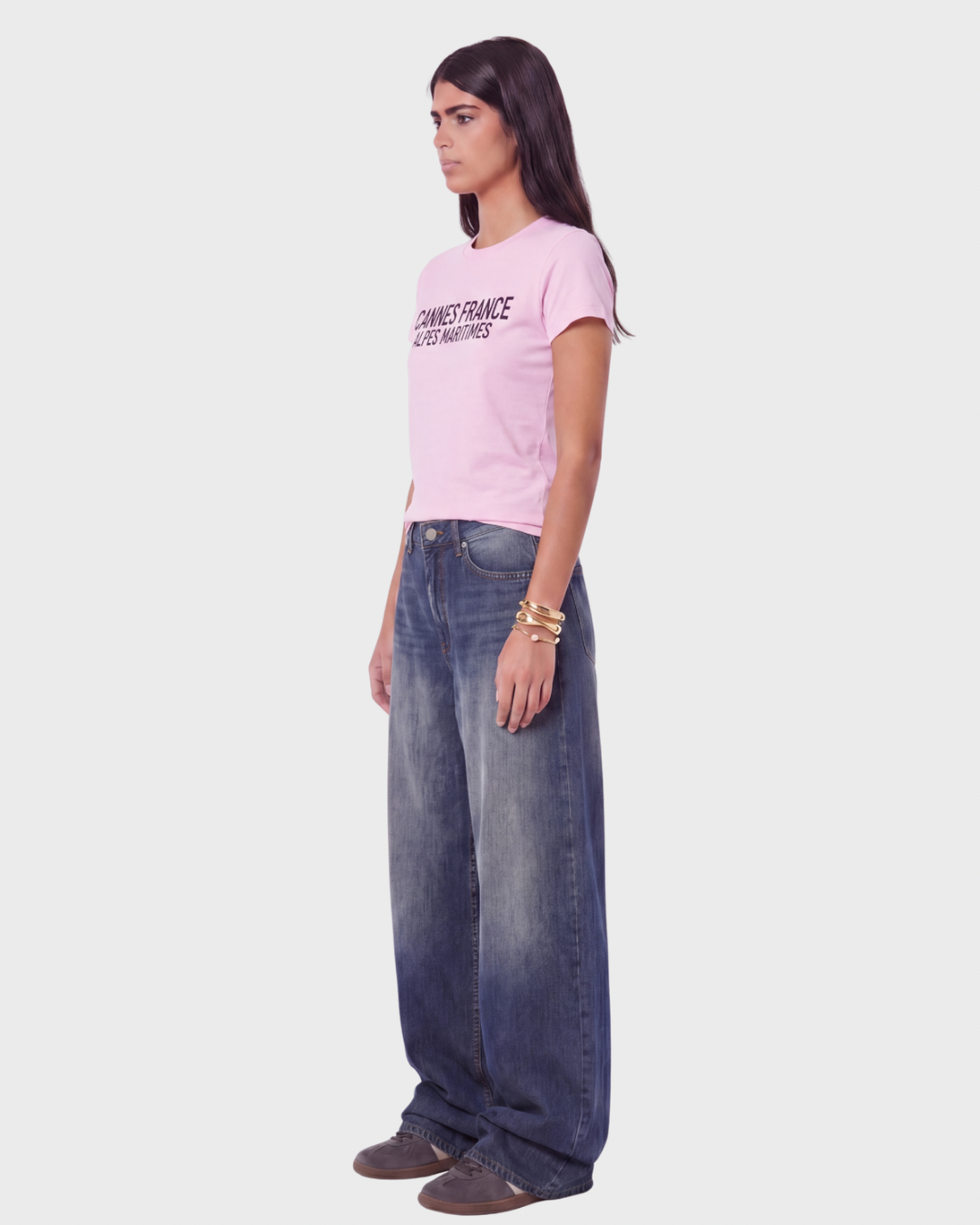 PINK CANNES BABY TEE
