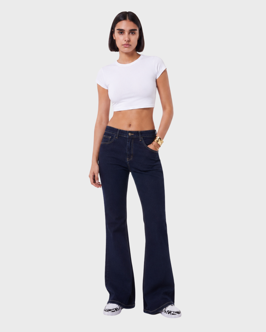 MIDNIGHT FLARE DENIM PANTS