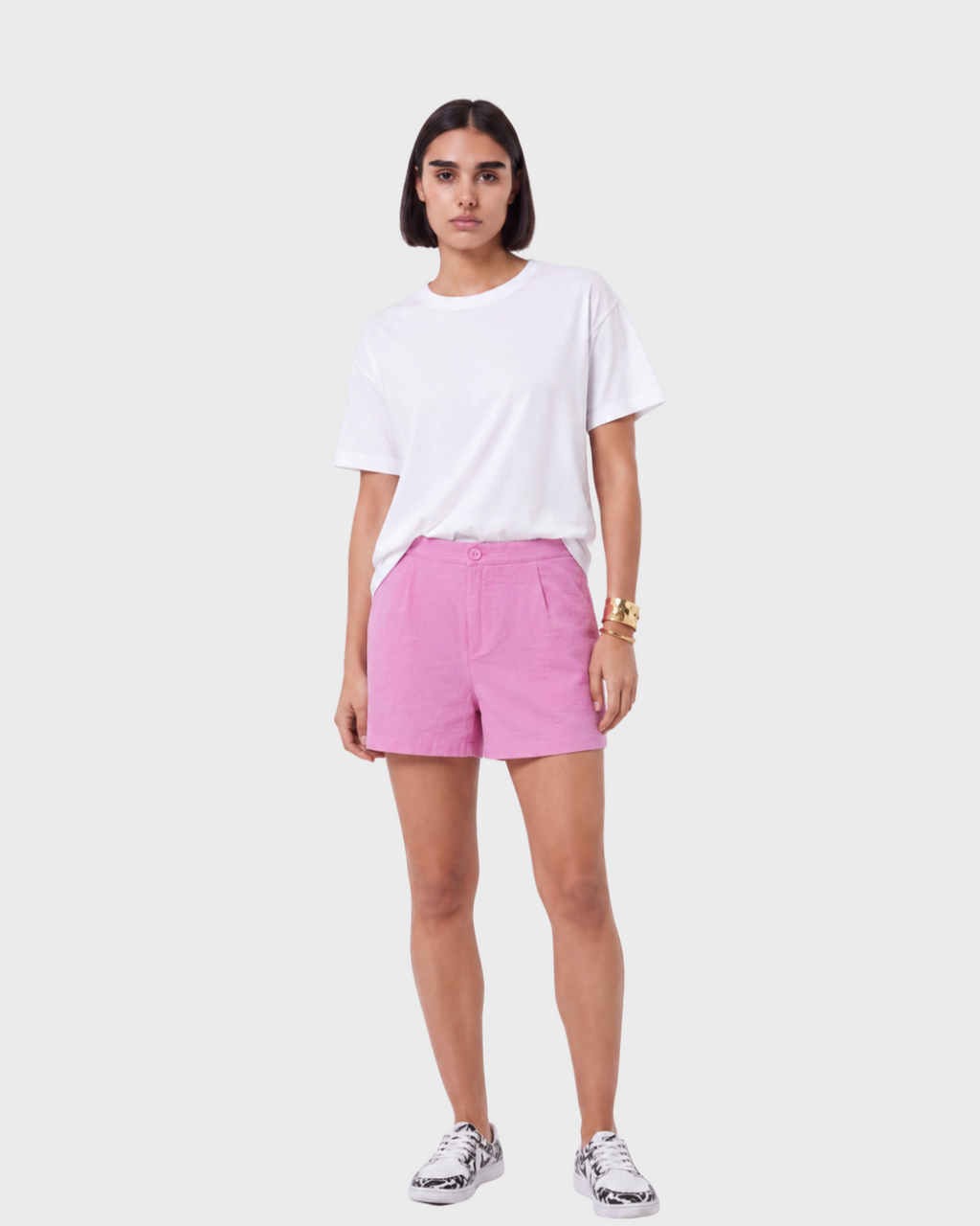 TAILORED LINEN SHORTS