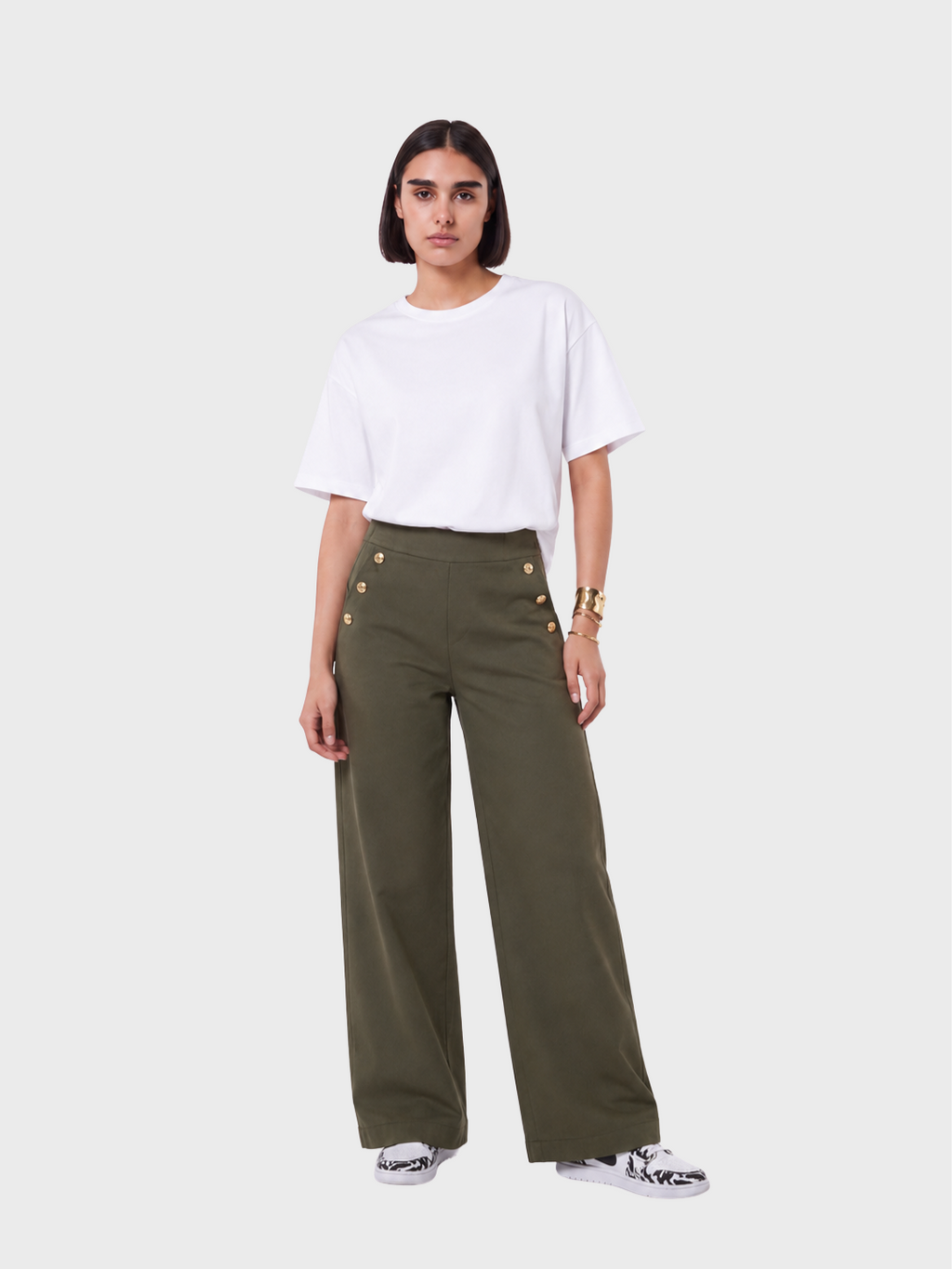 NOTHING SERIOUS GABARDINE PANTS